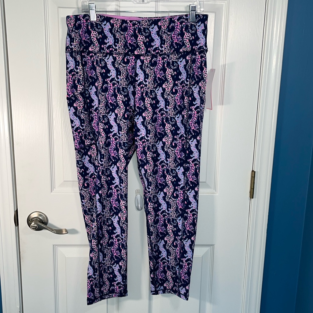 Lilly Pulitzer Weekend, High-Rise Leggings, Oyster Bay Navy On The Catwalk Xl